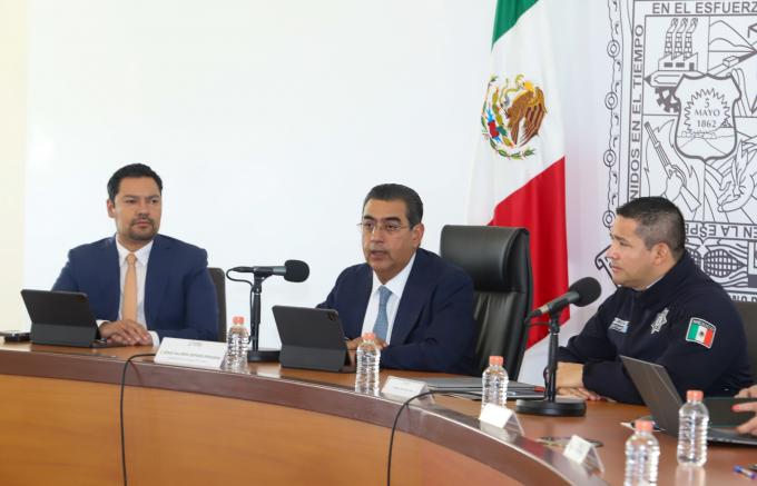 Combate Gobierno de Puebla delincuencia de manera frontal y sin titubeo
