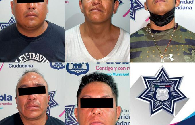Policía Municipal de Puebla detiene a cinco presuntos secuestradores