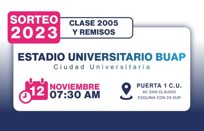 Sorteo del Servicio Militar se realizará este domingo en la Arena BUAP