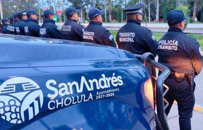 Mantiene vigente policía de San Andrés Cholula Operativo Pasajero Seguro