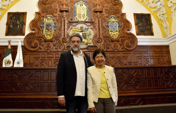 Asiste la rectora Lilia Cedillo a una conferencia impartida en la BUAP por el subsecretario de Educación Superior de la SEP federal