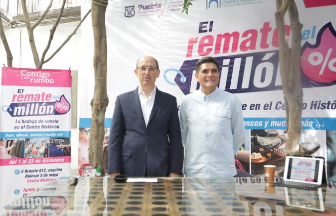 Ayuntamiento de Puebla anuncia "El remate del Millón" para impulsar la economía local