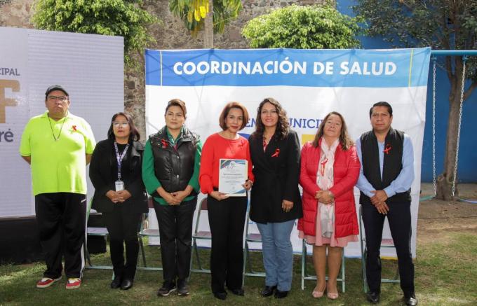 Guadalupe  Cuautle encabeza jornada de salud contra el VIH
