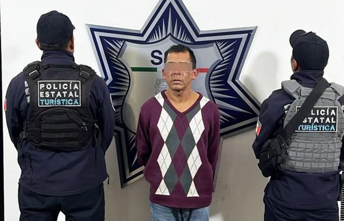 En flagrancia delictiva, SSP detiene a hombre por robo de autopartes