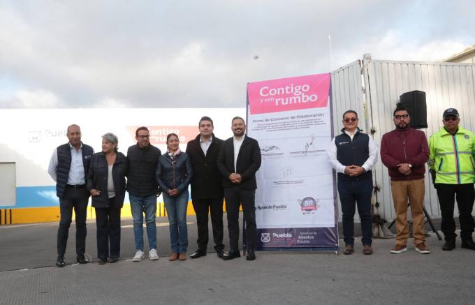 Ayuntamiento Capitalino y Agua de Puebla firman convenio para regular descargas residuales del rastro municipal