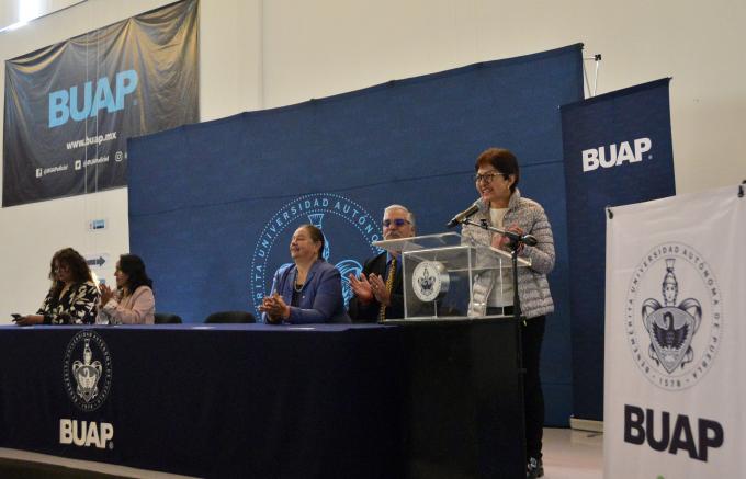 Asiste la Rectora Lilia Cedillo, al Segundo Informe de la directora de la Facultad de Cultura Física de la BUAP
