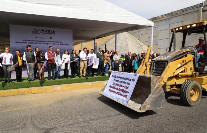 El Gobierno de Puebla inició los trabajos de construcción del Distribuidor Vial Periférico Ecológico - Bulevar Atlixcáyotl