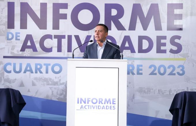 Presenta Edmundo Tlatehui acciones realizadas durante el Cuarto Trimestre de 2023