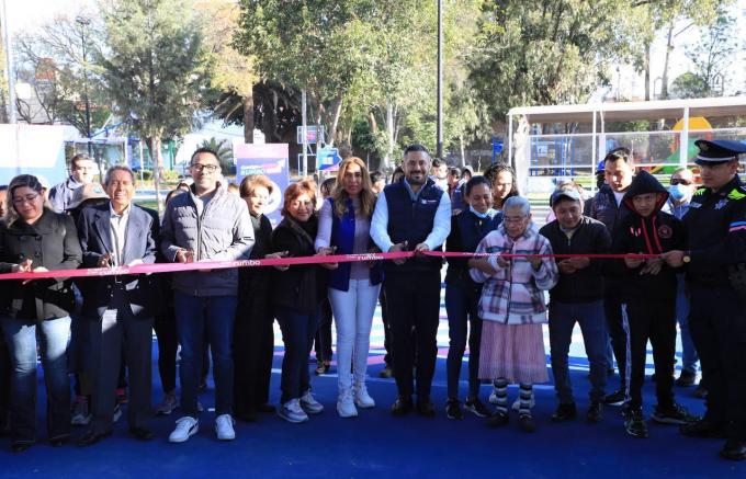 Colonia Belisario Domínguez estrena parque completamente renovado