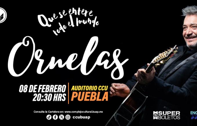 Falta un día para que Raúl Ornelas se presente en el Auditorio del CCU BUAP