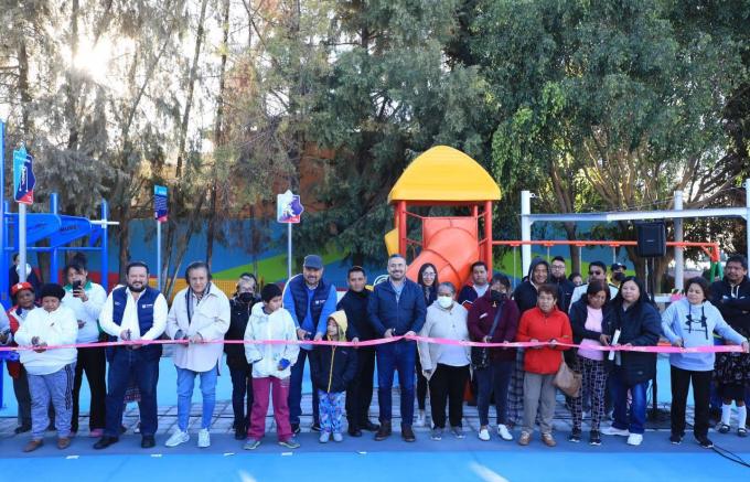 Ayuntamiento de Puebla rehabilita Parque de Galaxia Castillotla