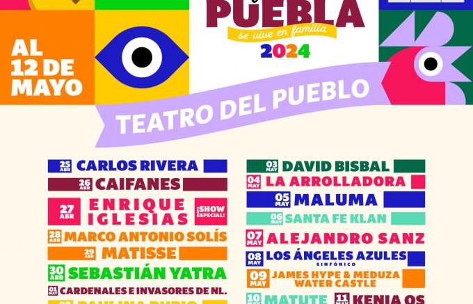 Ya hay cartel para el Teatro del Pueblo de la Feria de Puebla 2024