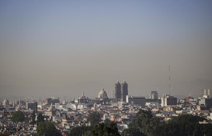 La calidad del aire en Puebla no es satisfactoria, debido a la emisión de ceniza del Popocatépetl