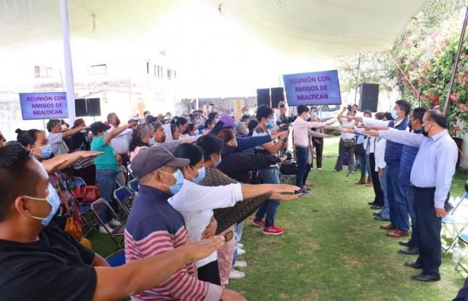 Eduardo Rivera se reunió con militantes de los municipios de Calpan, San Nicolás de los Ranchos y Nealtican