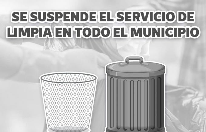 Anuncia el Gobierno de San Pedro Cholula la suspensión del servicio de limpia en el municipio