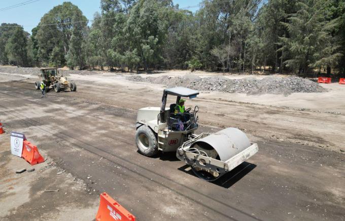 Continúan las labores de mejoramiento del Parque del Ajolote