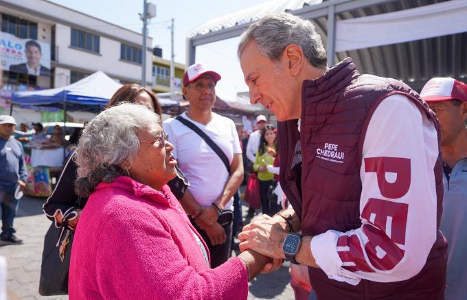 José Chedraui visitó la Junta Auxiliar de San Sebastián de Aparicio