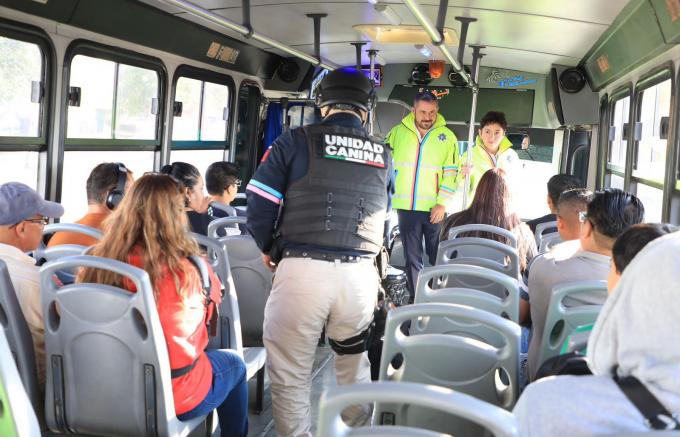 Continúan los operativos de inspección en unidades de transporte público de la capital