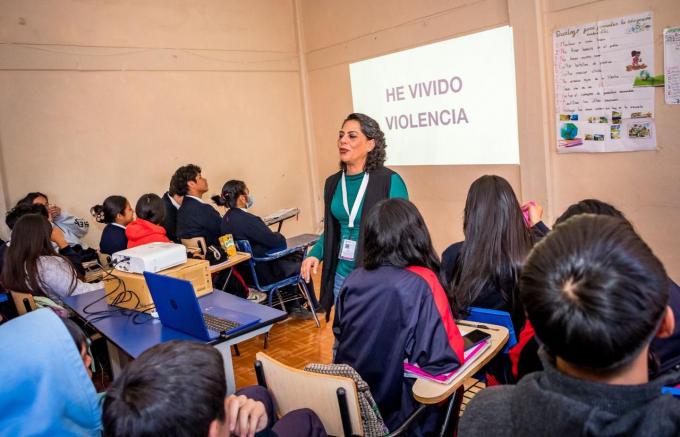 A través del SIPINNA, el SMDIF brinda pláticas informativas a alumnos para fomentar la cultura de la tolerancia