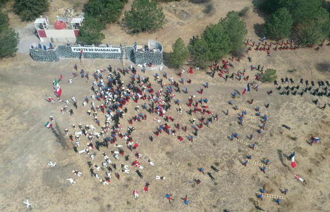 Realiza XXV Zona Militar escenificación de la Batalla del 5 de Mayo