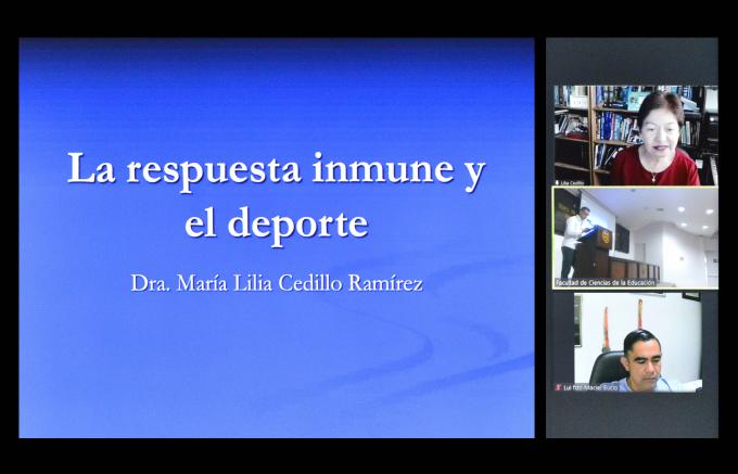 Dicta conferencia magistral “La importancia del deporte y la actividad física en la respuesta inmune”, la rectora Lilia Cedillo