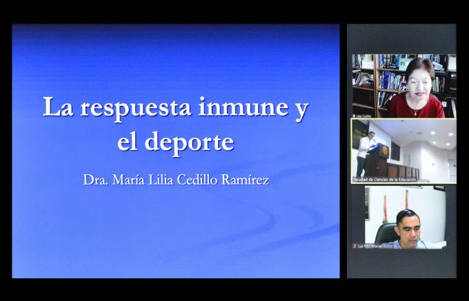 Dicta conferencia magistral “La importancia del deporte y la actividad física en la respuesta inmune”, la rectora Lilia Cedillo