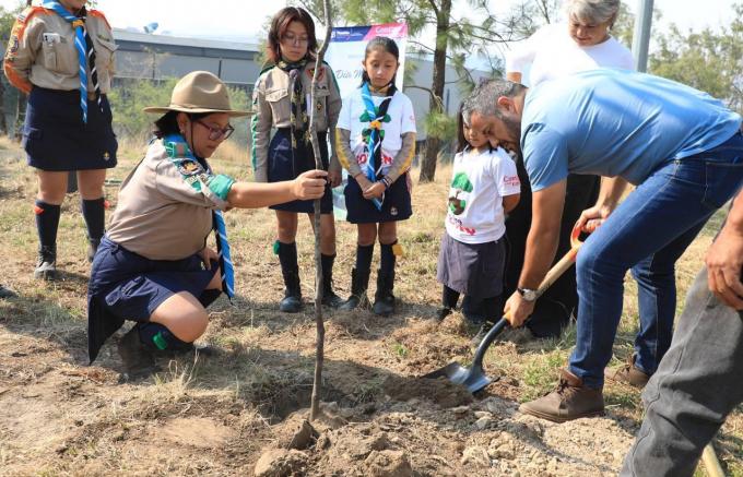 Inicia Ayuntamiento de Puebla jornada de reforestación en el Parque del Cerro de Amalucan y el Ajolote.