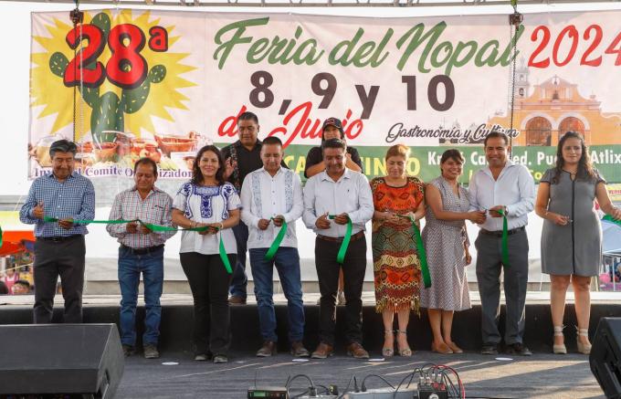 Inauguró Edmundo Tlatehui edición 28 de la Feria del Nopal