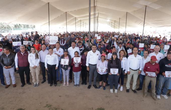 Entregó Gobierno Estatal 525 apoyos para el fortalecimiento del campo poblano en el municipio de Libres