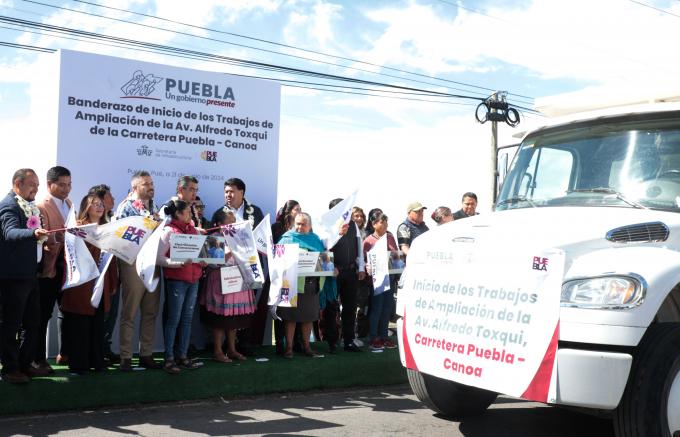 El Gobierno Estatal inició la ampliación a cuatro carriles de la carretera Puebla-Canoa