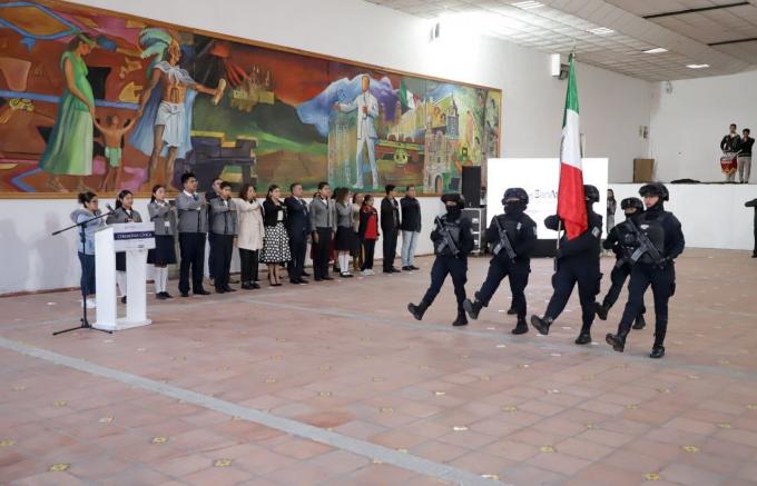 Encabeza Edmundo Tlatehui Ceremonia Cívica correspondiente al mes de julio