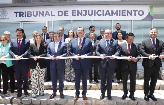 Inauguró el gobernador Sergio Salomón Céspedes Tribunal de Enjuiciamiento
