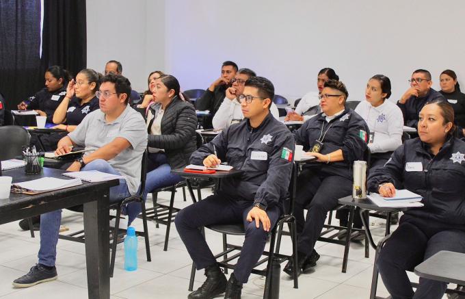 Mantiene policía de San Andrés Cholula capacitación continua