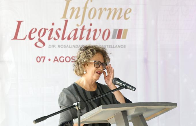 Rinde Rosalinda Toledo su informe de actividades legislativas