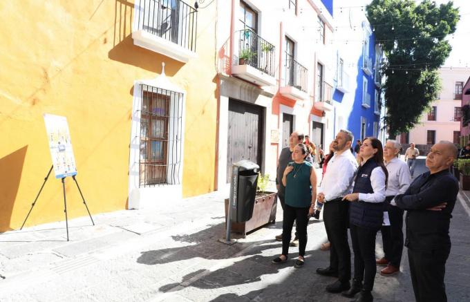 Ayuntamiento de Puebla interviene 17 fachadas en el Centro Histórico