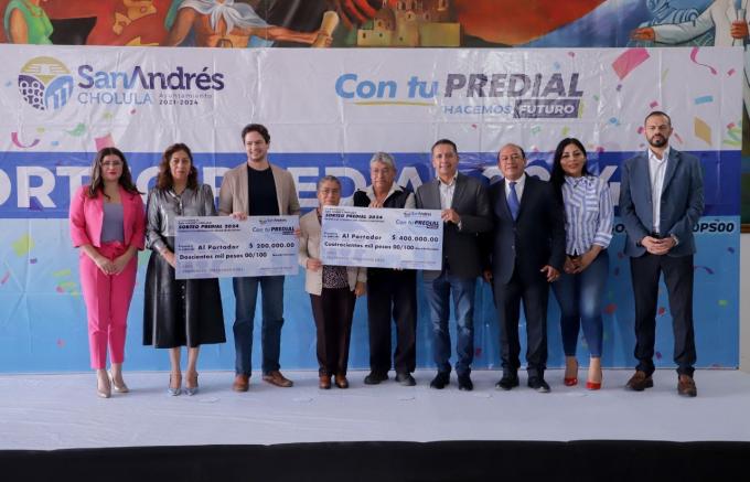 Entregó Edmundo Tlatehui premios del Sorteo Predial 2024