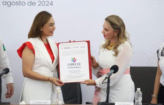 Recibió San Pedro Cholula actualización de nombramiento como Pueblo Mágico