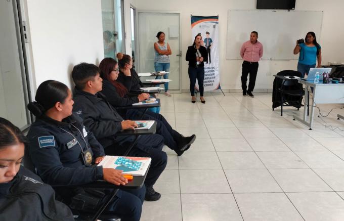 Prevalece capacitación continua a policías de San Andrés Cholula