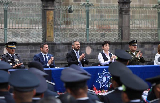 95 nuevos policías municipales rindieron protesta en Puebla capital