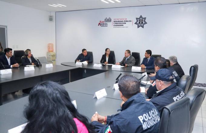 Instaló la alcaldesa Guadalupe Cuautle mesa de seguridad y justicia en San Andrés Cholula
