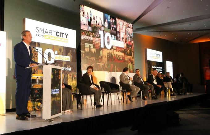 Presentaron el gobernador Sergio Salomón Céspedes y el alcalde José Chedraui la décima edición de Smart City Expo Latam Congress