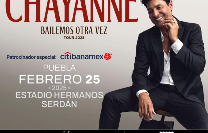 Chayanne confirma su regreso a Puebla 2025