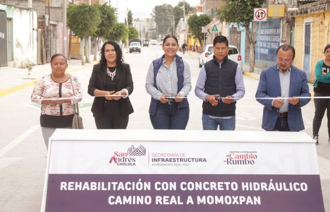 Inauguró la alcaldesa Guadalupe Cuautle calle rehabilitada en la colonia Lázaro Cárdenas