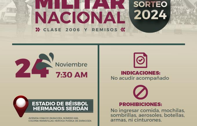 Realizará SEGOM el sorteo para el Servicio Militar Nacional