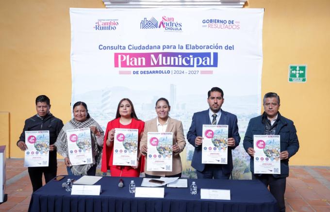 Presentó la alcaldesa Guadalupe Cuautle la consulta ciudadana para la formulación del Plan Municipal de Desarrollo 2024-2027