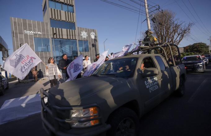 Refuerzan la seguridad en San Andrés Cholula con el operativo Guadalupe-Reyes