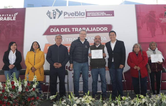 Reconoce el alcalde José Chedraui a personal en el marco del Día del Trabajador y la Trabajadora del Servicio de Limpia