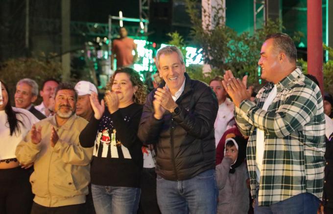 Celebró el alcalde José Chedraui fiestas decembrinas con pobladores de San Baltazar Campeche 