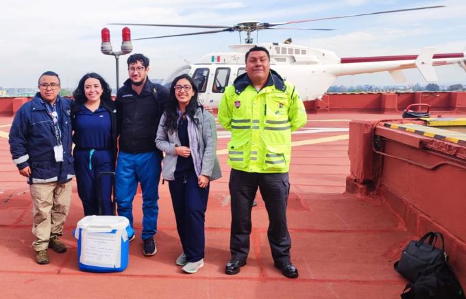 Realizó Salud traslado aéreo de hígado a la Ciudad de México
