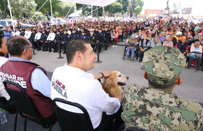 El gobernador Alejandro Armenta dio el banderazo de inicio e inauguró obras en San Pedro Cholula